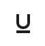 Symbol für „unterstrichen“