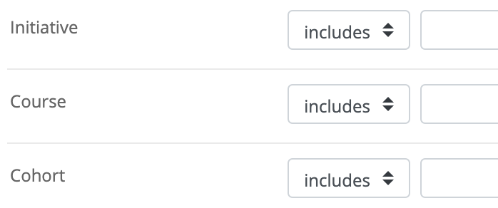 Filter für abgeschlossene Kurse für Initiativen, Kurse und Lernteams