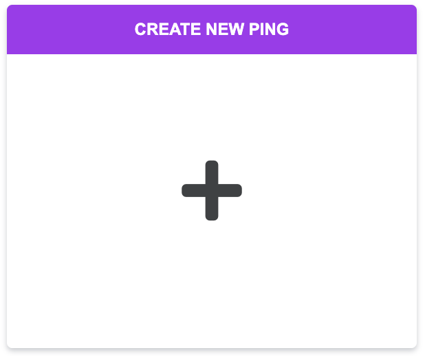 create new ping