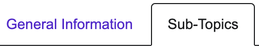 Registerkarte „Sub-Topics“ (Unterthemen)