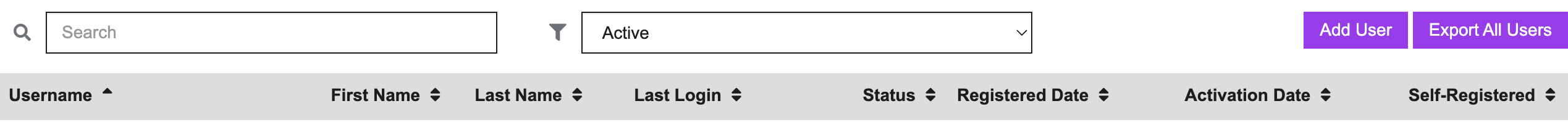 Administrator-Tools – Mitgliedernavigation