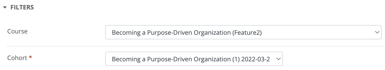 Nutzerkommunikationsbericht Kurs und Lernteam Filter=