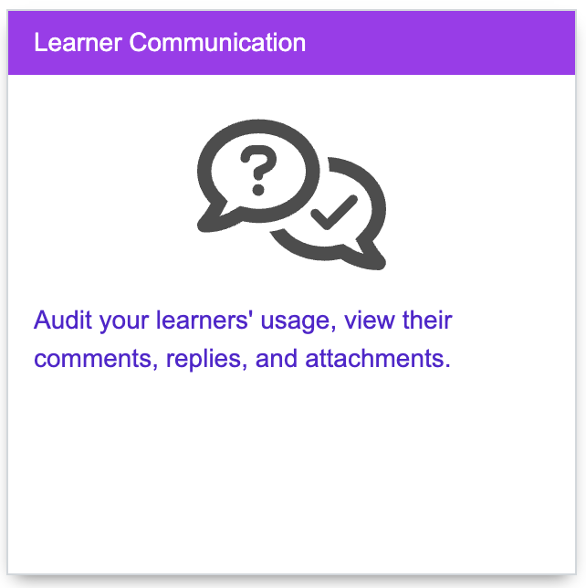 learner communication report dashboard tile.png