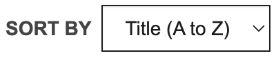catalog sort by