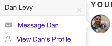 individual learner message and profile