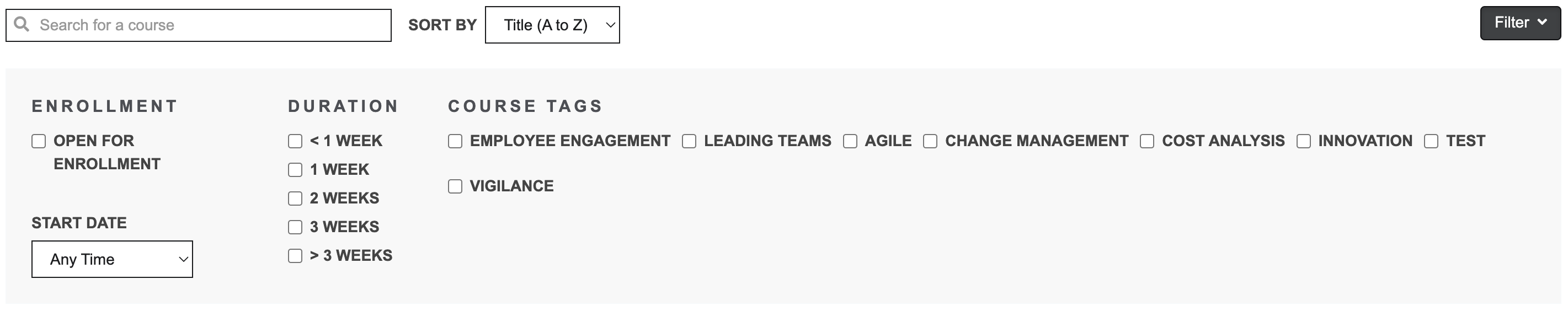 目录筛选条件 - 标签
