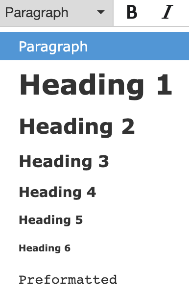 text styles