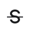 strikethrough icon