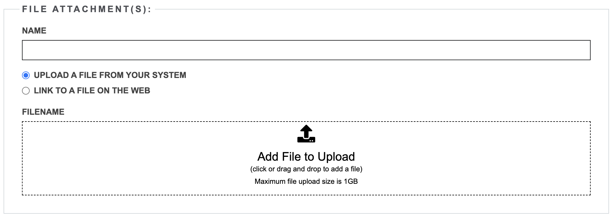 file attachment
