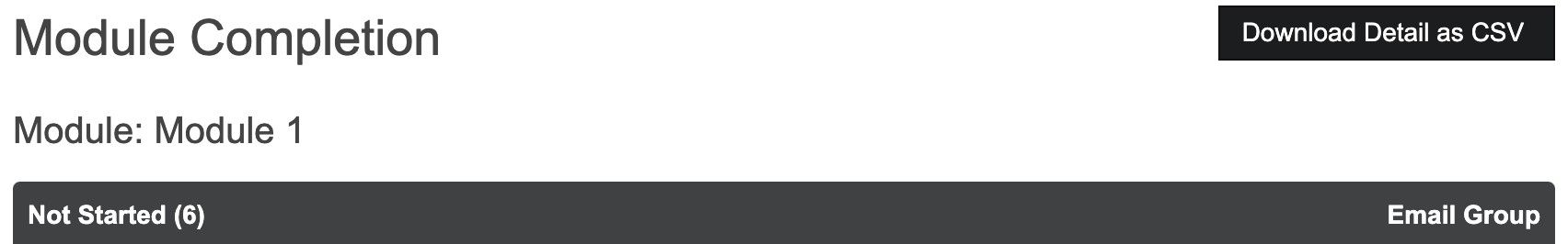 module completion bar email group