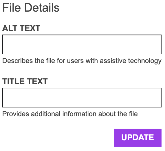 alt text and title text