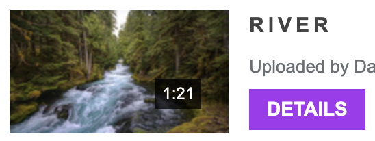 bouton détails d'une vidéo