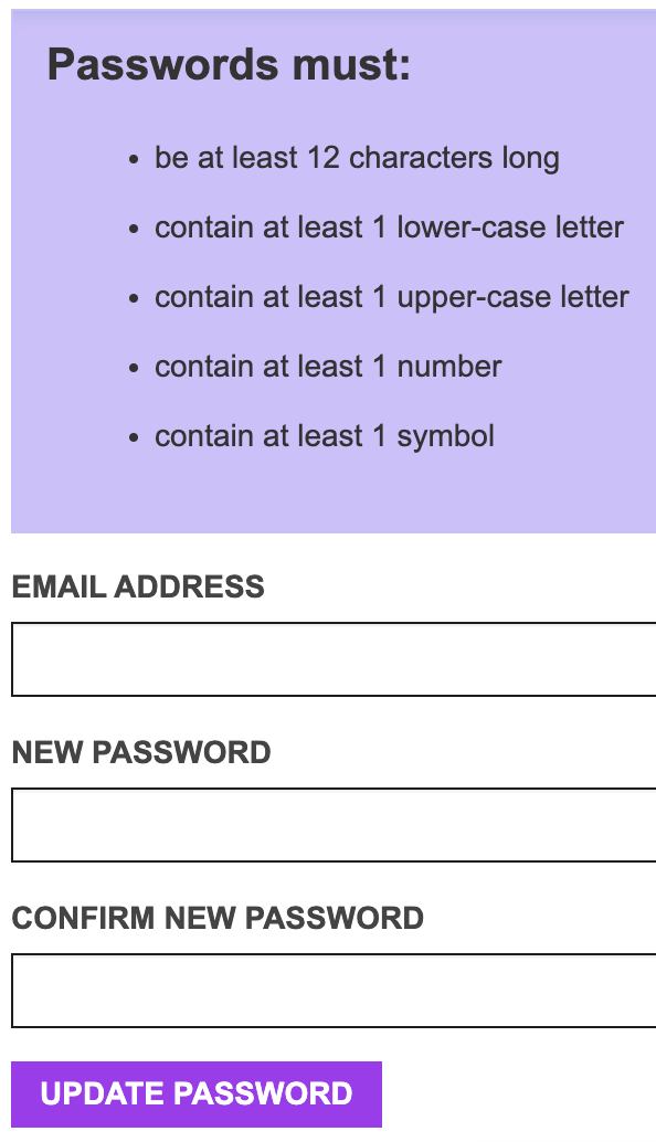 create password