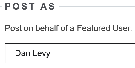 post resource as featured user