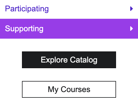 my courses button