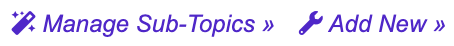 manage sub-topics
