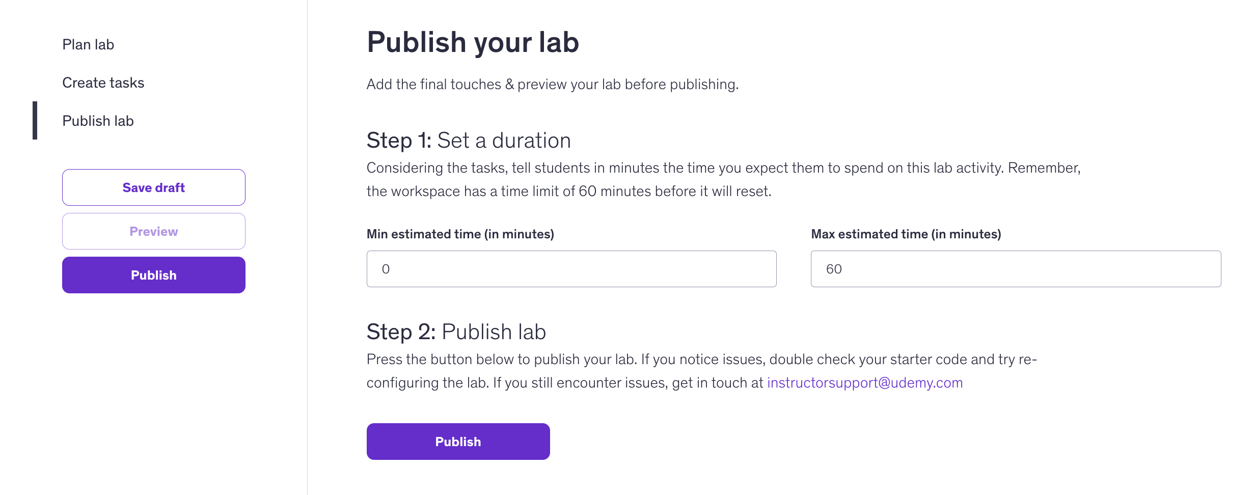 Publique seu laboratório